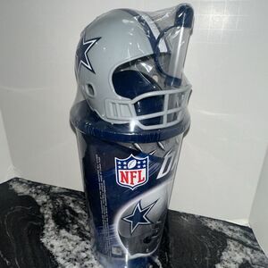 New Dallas Cowboys Sealed NFL Cup Plastic Lid Straw Helmet Football Official